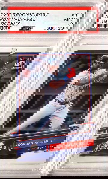 Yordan Alvarez 2020 Donruss Optic The Rookies RC PSA9 Mint 