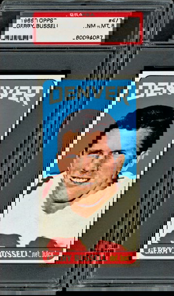 1965 Topps #47 Gerry Busell  SP  PSA 8  Broncos