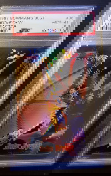 1997 Bowman's Best Kobe Bryant Refractor PSA 8