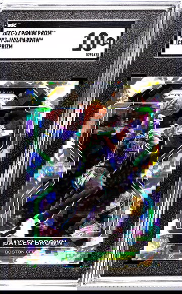 2021-22 Panini Prizm #97 Jaylen Brown Ice Prizm SGC 10