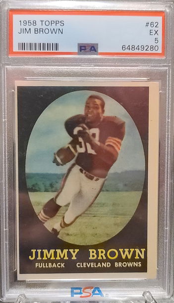 1958 Topps  Jim Brown Rookie PSA 5