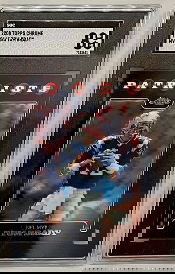 2008 Topps Chrome Tom Brady SGC 8