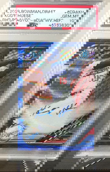 Kody Hoese 2019 Bowman Draft Blue Wave Refractor Auto /150 PSA 10