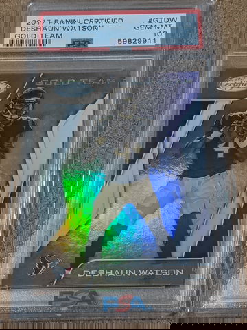 2017 Certified 🏈 DESHAUN WATSON Gold Team Rookie PSA 10 Texans Browns RC 🔥