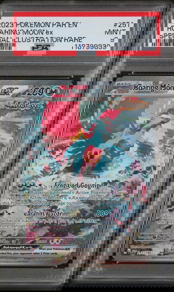 2023 Pokemon Scarlet and Violet Paradox Rift Special Illustration Rare Roaring Moon Ex #251 PSA 9