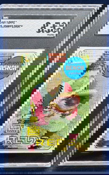 1969 TOPPS BASEBALL #95 JOHNNY BENCH SGC 8.5 NM-MT+ HOF *2nd YEAR*