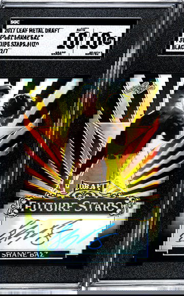 2017 Leaf Metal Draft Future Stars Autograph Black /7 Shane Baz SGC 10 w 10 Auto Pop 1!!