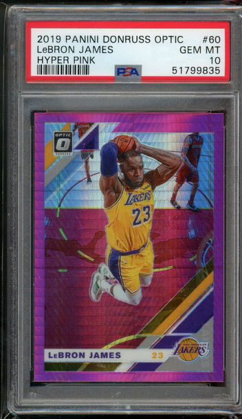 2019 Optic Hyper Pink Lebron James PSA 10 