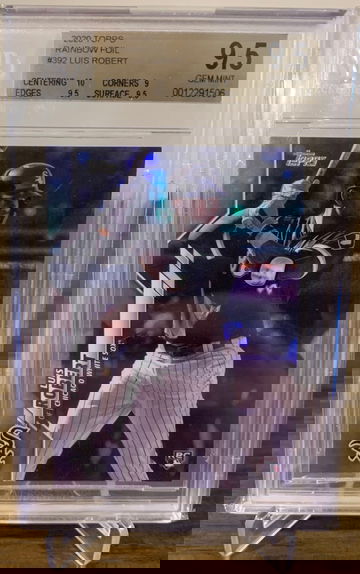LUIS ROBERT 2020 Topps Series 2 Rainbow Foil BGS 9.5 GEM MINT