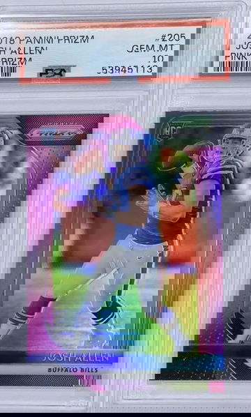 2018 Josh Allen Panini Pink Prizm Rookie PSA 10 1 of 19 pop Gem Mint