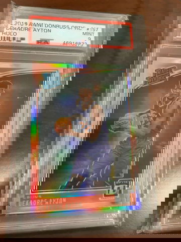 DeAndre Ayton 2018 Donruss Optic #157 Holo Rated Rookie PSA 9