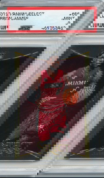 2012 Panini Select Lebron James PSA 9 Heat NEP