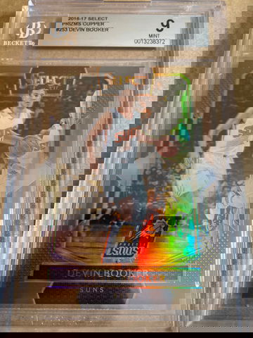 2016-17 panini select Devin Booker Courtside prizm copper /49! BGS 9