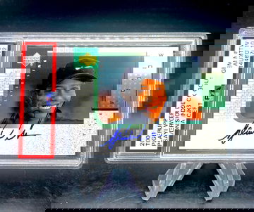 2001 Upper Deck Tiger Woods Players Ink PSA 10 Gem Mint.