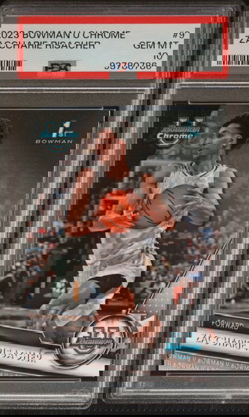 2023 Topps Bowman U Chrome Zaccharie Risacher #9 1st Bowman PSA 10