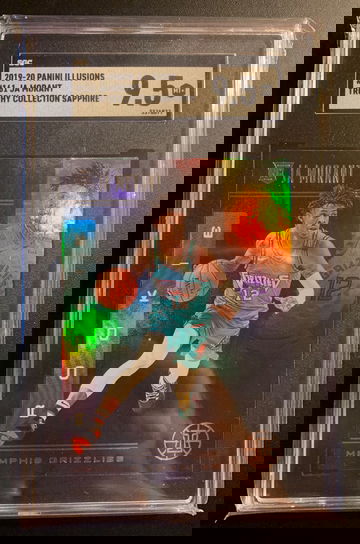 2019-20 Panini Illusions Trophy Collection Sapphire - Ja Morant Rookie Card - SGC 9.5