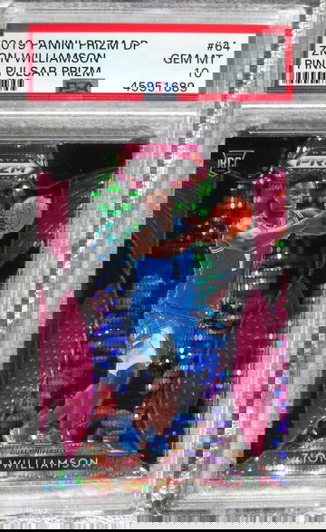 Zion Williamson 2019 Panini Prizm DP #64 Pink Pulsar PSA 10