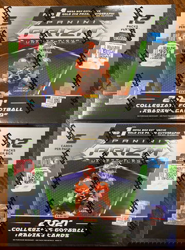 2021 Prizm NFL Draft Pick Mega Box Lot of 2 (Gold Ice Prizm)