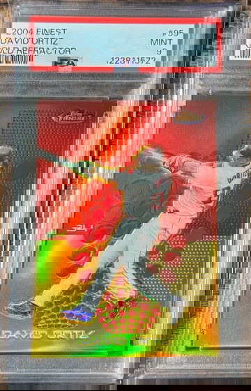 2004 Topps Finest David Ortiz #95 Gold Refractor #48/50 PSA 9