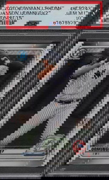 2020 bowman chrome bcp243 jasson dominguez prospects psa 10