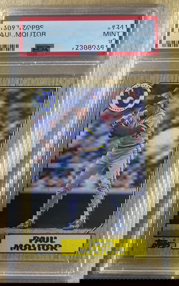 1987 Topps Paul Molitor PSA 9
