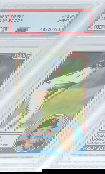 1983 Topps Wade Boggs RC #498 PSA 9 MINT