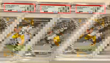 2x 2020 Chase Claypool Absolute #116 PSA 10 1x #I-CC PSA 9