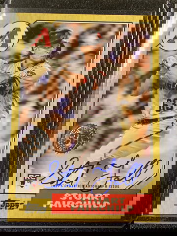 2022 Topps Series 1 Stuart Fairchild 1987 On Card Auto 87BA-SF