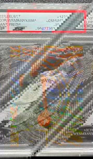 2023 Select Victor Wembanyama Elephant Prizm #121 PSA 10 rookie rc