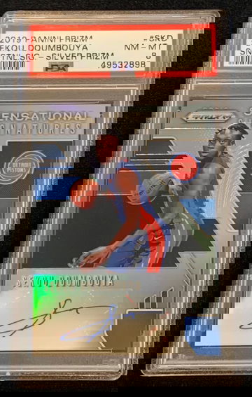 2019 Panini Prizm Sekou Doumbouya Sensational Signatures PSA 8