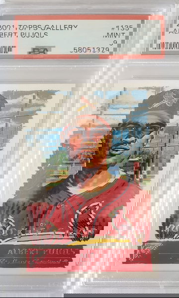 2001 topps gallery Albert pujols rookie rc psa 9 mint #135 