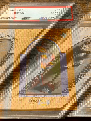 1996 Upper Deck UD3 KOBE BRYANT #19 RC ROOKIE HARDWOOD PROSPECTS PSA 9