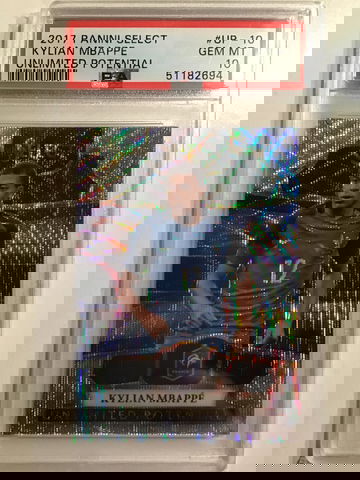 2017 PANINI SELECT #UP-10 KYLIAN MBAPPE Unlimited Potential PSA 10 GEM 💎 MINT!