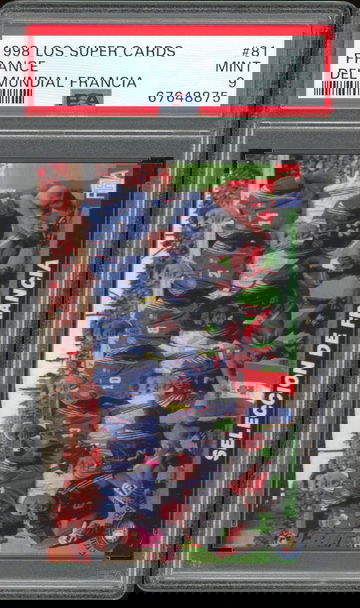 1998 Los Super Cards Del Mundial Francia World Cup France PSA 9 Zidane Deschamps Djorkaeff POP 1 None Higher