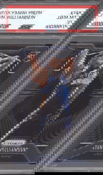 2019 Panini Prizm 248 Zion Williamson Base RC Rookie PSA 10 GEM MINT