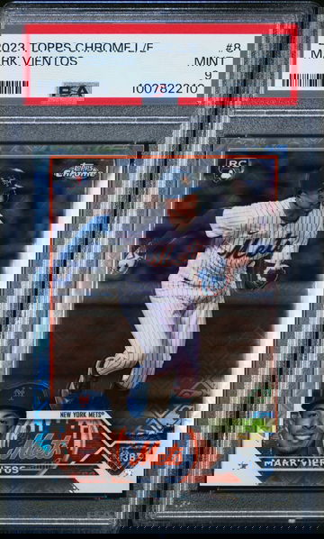2023 Topps Chrome L/E Mark Vientos #8 Baseball New York Mets PSA 9 Mint