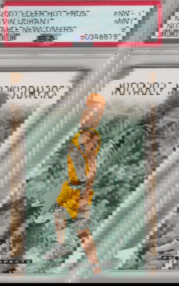 2007 Hot Prospects Notable Newcomers Kevin Durant RC PSA 9