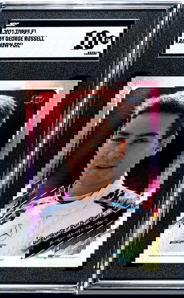 2021 Topps F1 #39 George Russell Rainbow Foil SGC 10