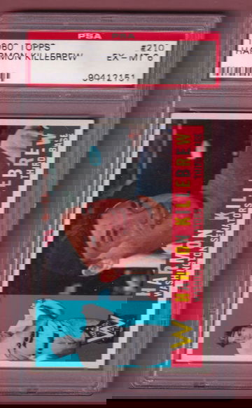 1960 Topps #210 Harmon Killebrew PSA 6