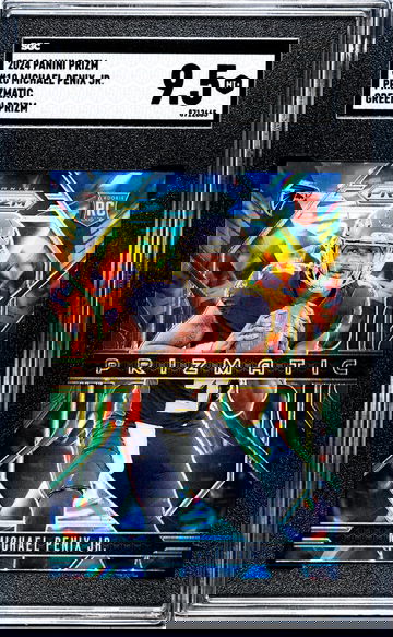 2024 Panini Prizm #10 Michael Penix Jr. Prizmatic Green Prizm SGC 9.5
