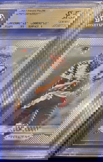 2012 Panini Prizm TOM BRADY BGS 9.5
