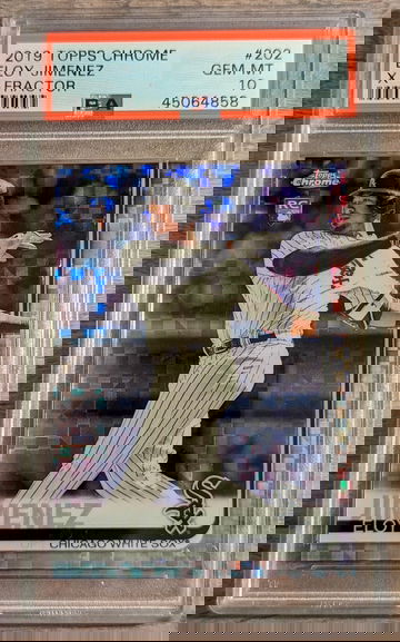 2019 Topps Chrome Eloy Jimenez X-Fractor #202 PSA 10 RC Rookie