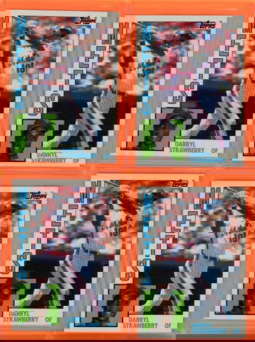 1984 DARRYL STRAWBERRY Topps # 182 (x4) - Set Break Quality