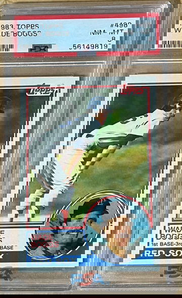 Wade Boggs 1983 Topps PSA 8