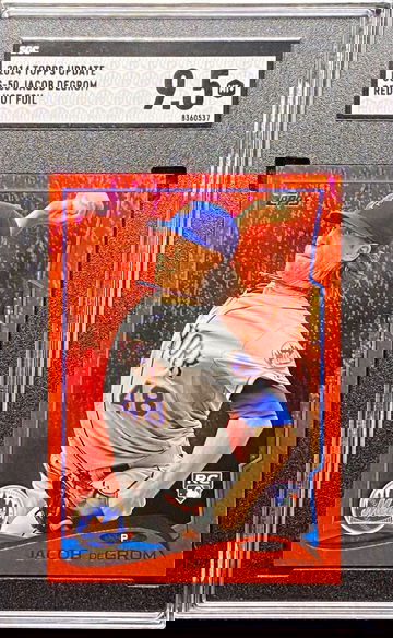 2014 Topps Update Jacob Degrom Red Hot Foil Rookie SGC 8.5