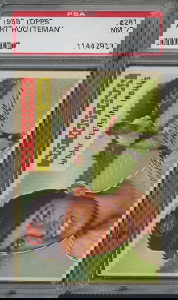 1956 Topps #281 Art Houtteman Cleveland Indians PSA 7 NM