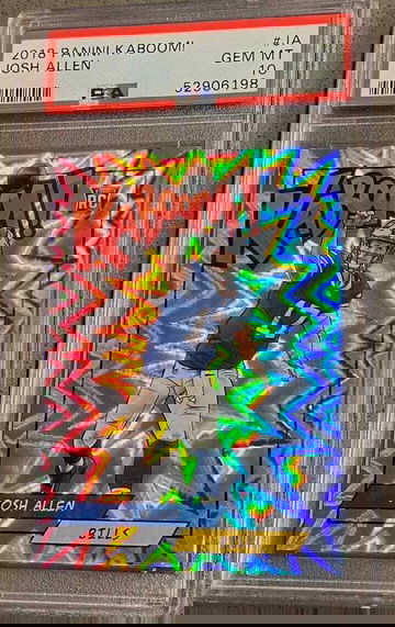 JOSH ALLEN KABOOM 2018 PSA 10 GEM MINT ROOKIE RC #JA BILLS RARE LOW POP