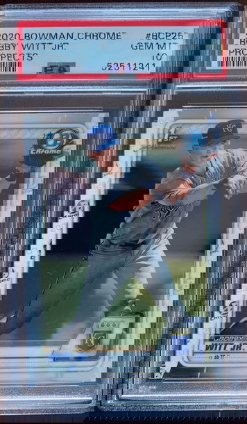 2020 Bowman Chrome Bobby Witt Jr. PSA 10 Gem Mint