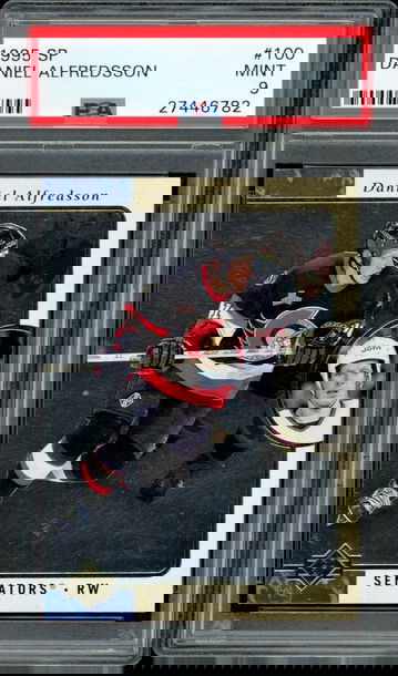 1995 SP #100  Daniel Alfredsson  RC  HOF  PSA 9