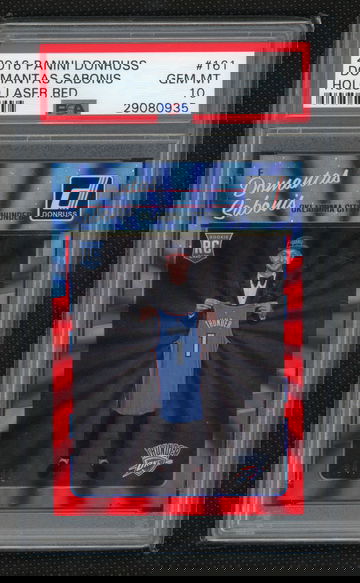 2016 Domantas Sabonis Donruss Holo Red Laser /99 Rookie RC #161 PSA 10